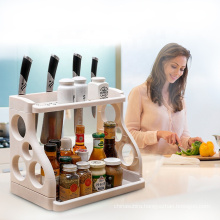 Multifunction Household  kitchen seasoning storage rack plastic storage Rack Feature From direct factory